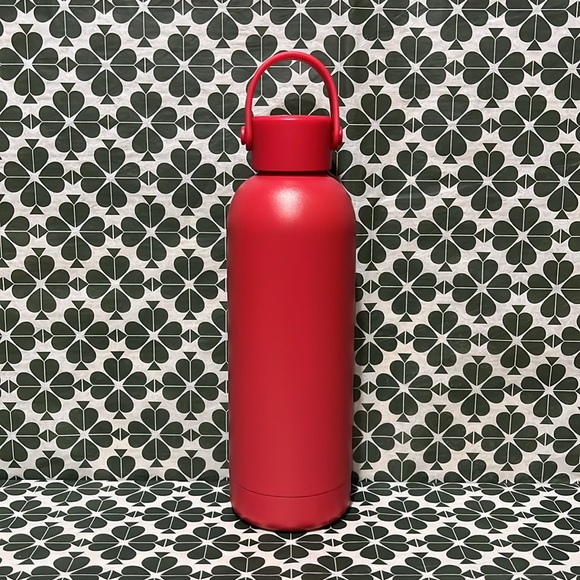 ♠️kate spade Stainless Steel Thermal Water Bottle, Red NIB - Picture 7 of 11